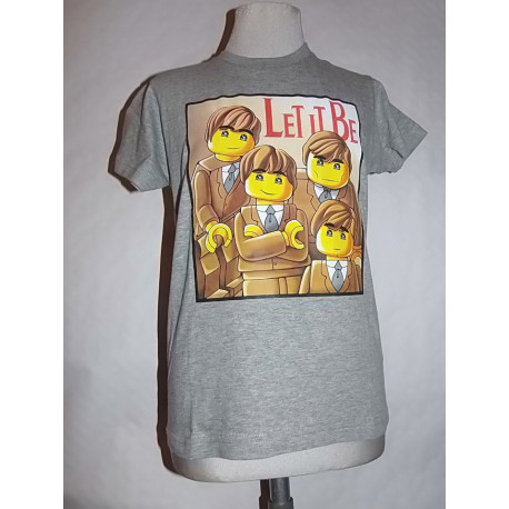 T-shirt gris Let It Be