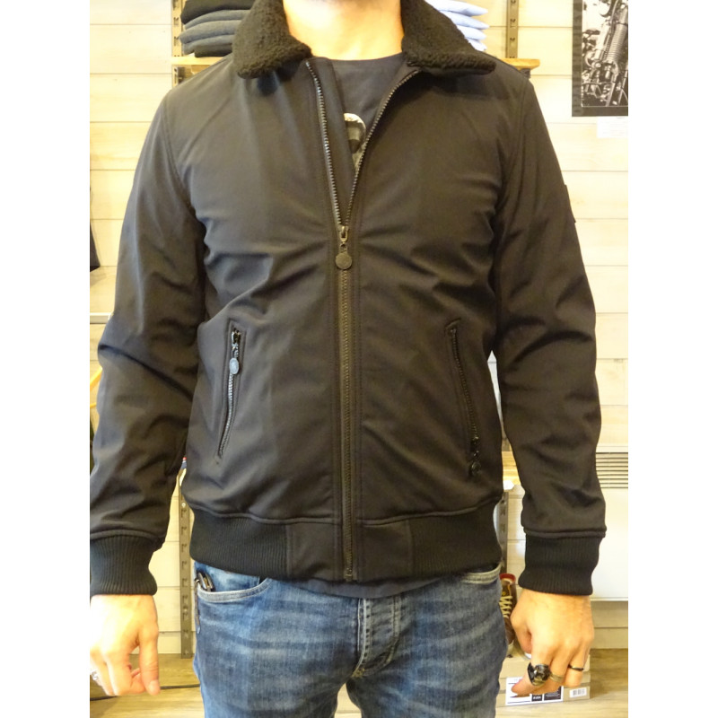 Bombers noir imperméable Homme Hero Seven - Achetez en ...