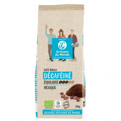 Café moulu décaféiné équilibré bio Mexique 250 gr