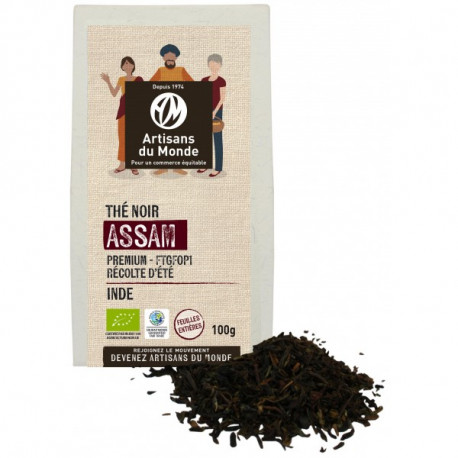 Thé noir d'Assam, vrac 100 gr, bio