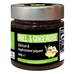 Miel au gingembre 300 gr, bio