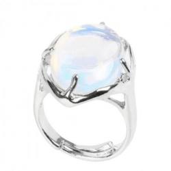 Bague Floralis réglable en Opalite