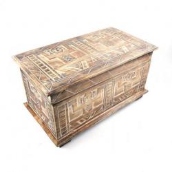 Coffre de Rangement en bois Style ethnique africain