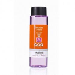 Recharge de parfum Orchidée Créole - Goa 250ml + 1 pack rotin