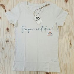 Tshirt femme naturel saque