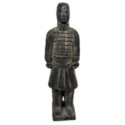 Statue Guerrier Chinois Xian en Terre Cuite | Chevalier 20cm