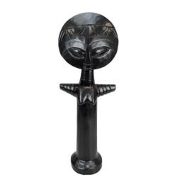 Poupée de Fécondité Ashanti Akua'ba 40cm - Bois Noir