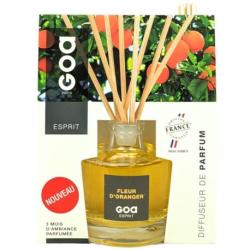 Fleur d'Oranger - Diffuseur de Parfum à tiges de rotin Goa - Goatier Esprit 200ml